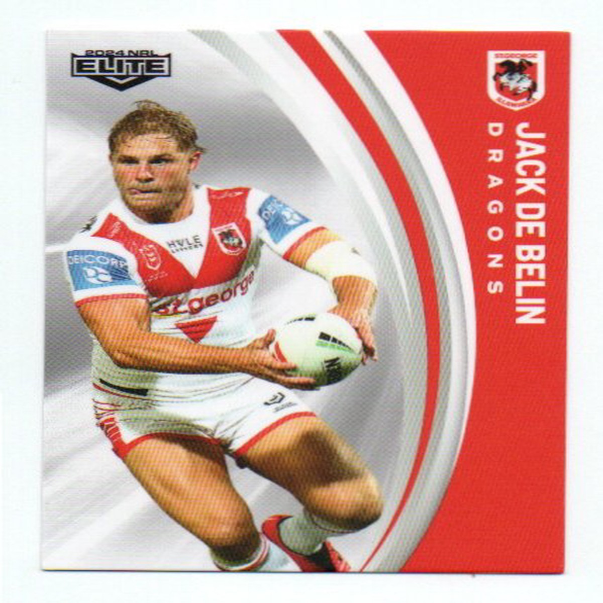 2024 Nrl Elite Base Common (119) Jack De Belin Dragons