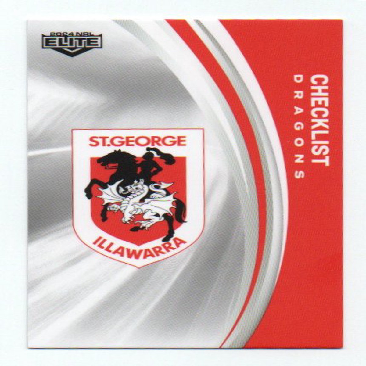 2024 Nrl Elite Base Common (118) Checklist Dragons