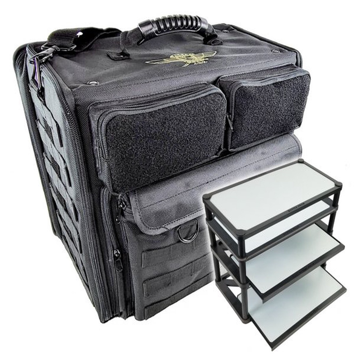 Battle Foam P.A.C.K. 432 2.0 Molle Horizontal with Magna Rack Slider Load Out (Black)