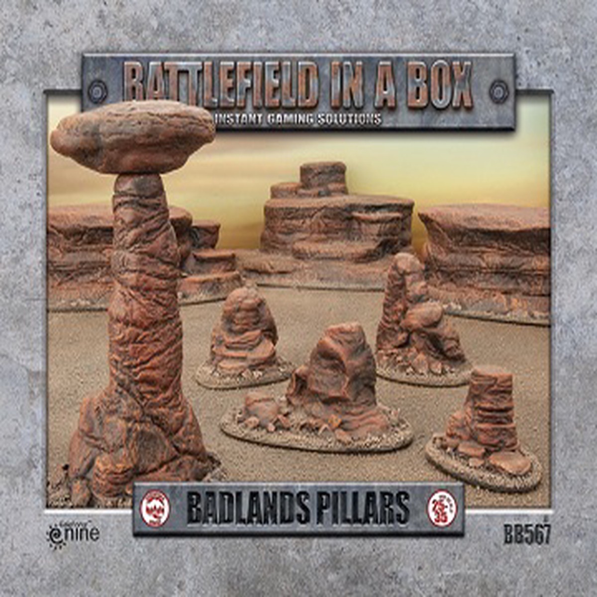 Battlefield In A Box  Badlands Pillars  Mars