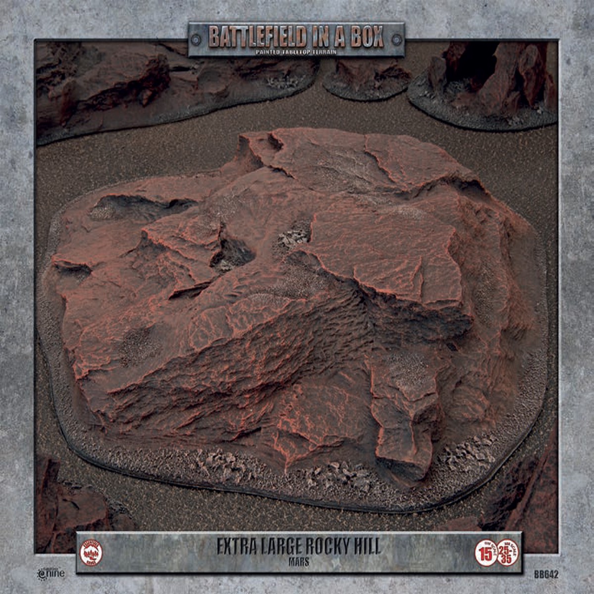 Battlefield In A Box  Extra Large Rocky Hill  Mars
