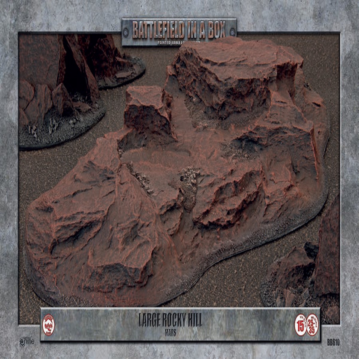 Battlefield In A Box  Large Rocky Hill  Mars
