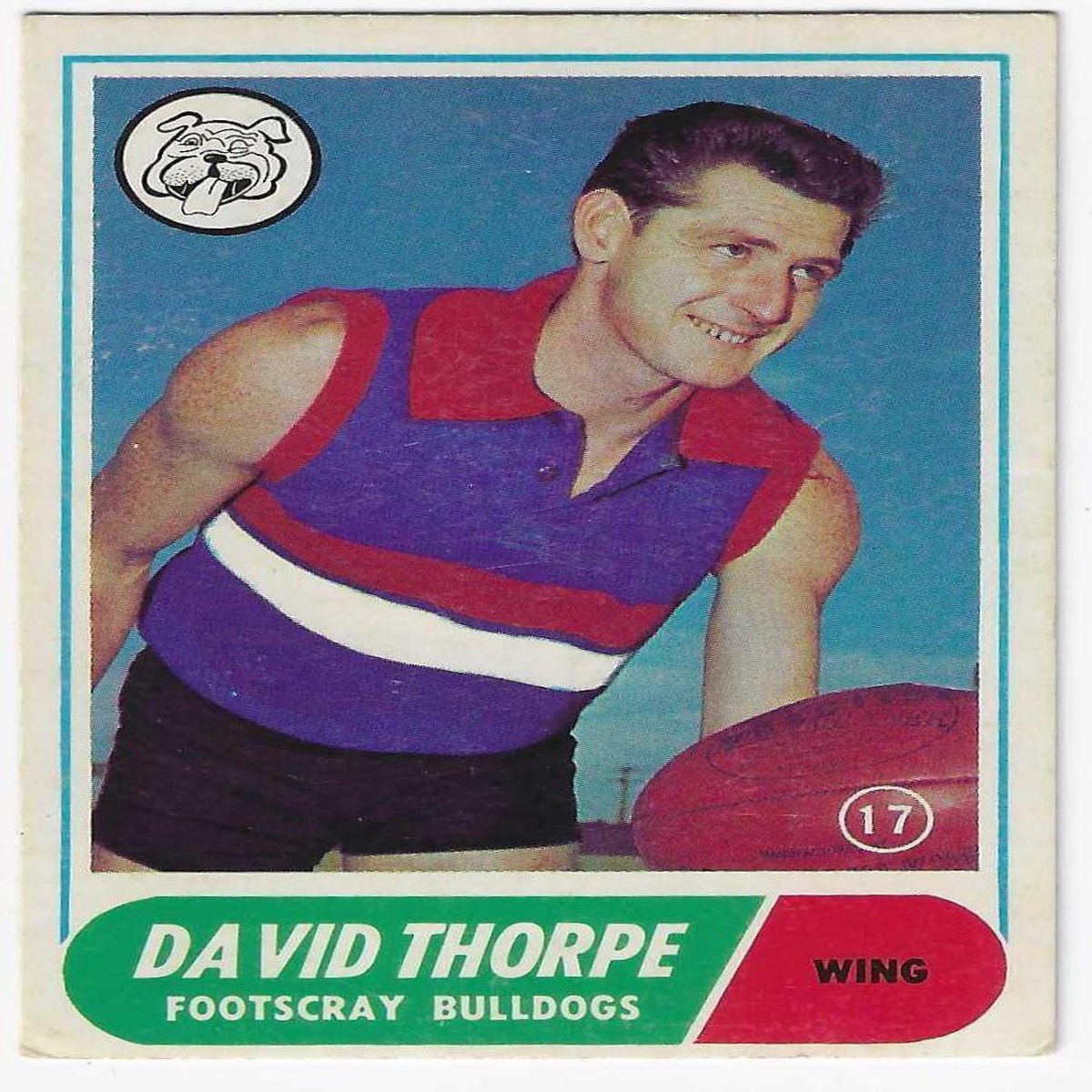1969 Scanlens (17) David Thorpe Footscray