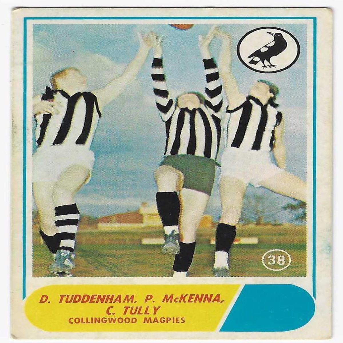 1969 Scanlens (38) Tuddenham / McKenna / Tully Collingwood