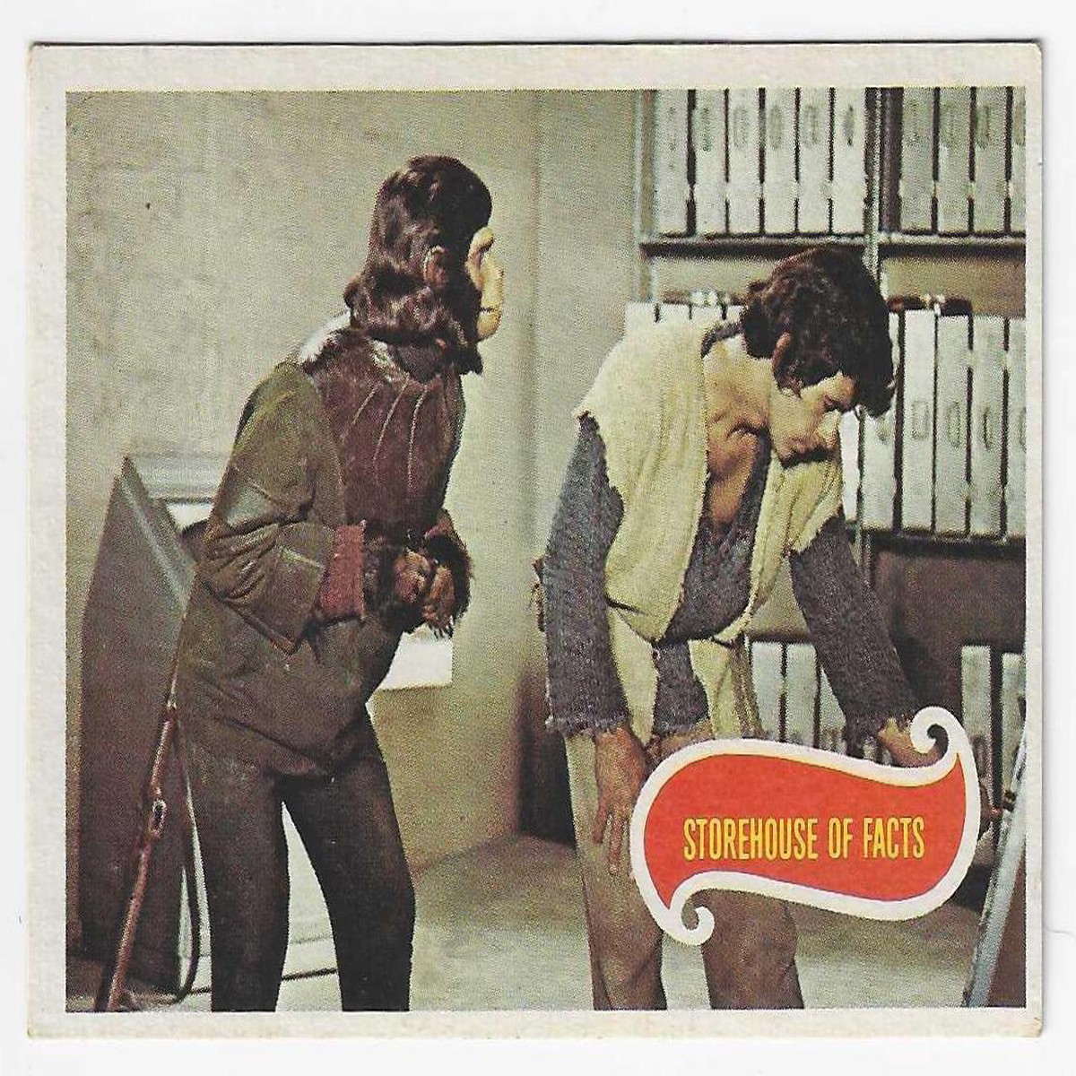 1975 Scanlens Planet of the Apes (25) Storehouse Of Facts