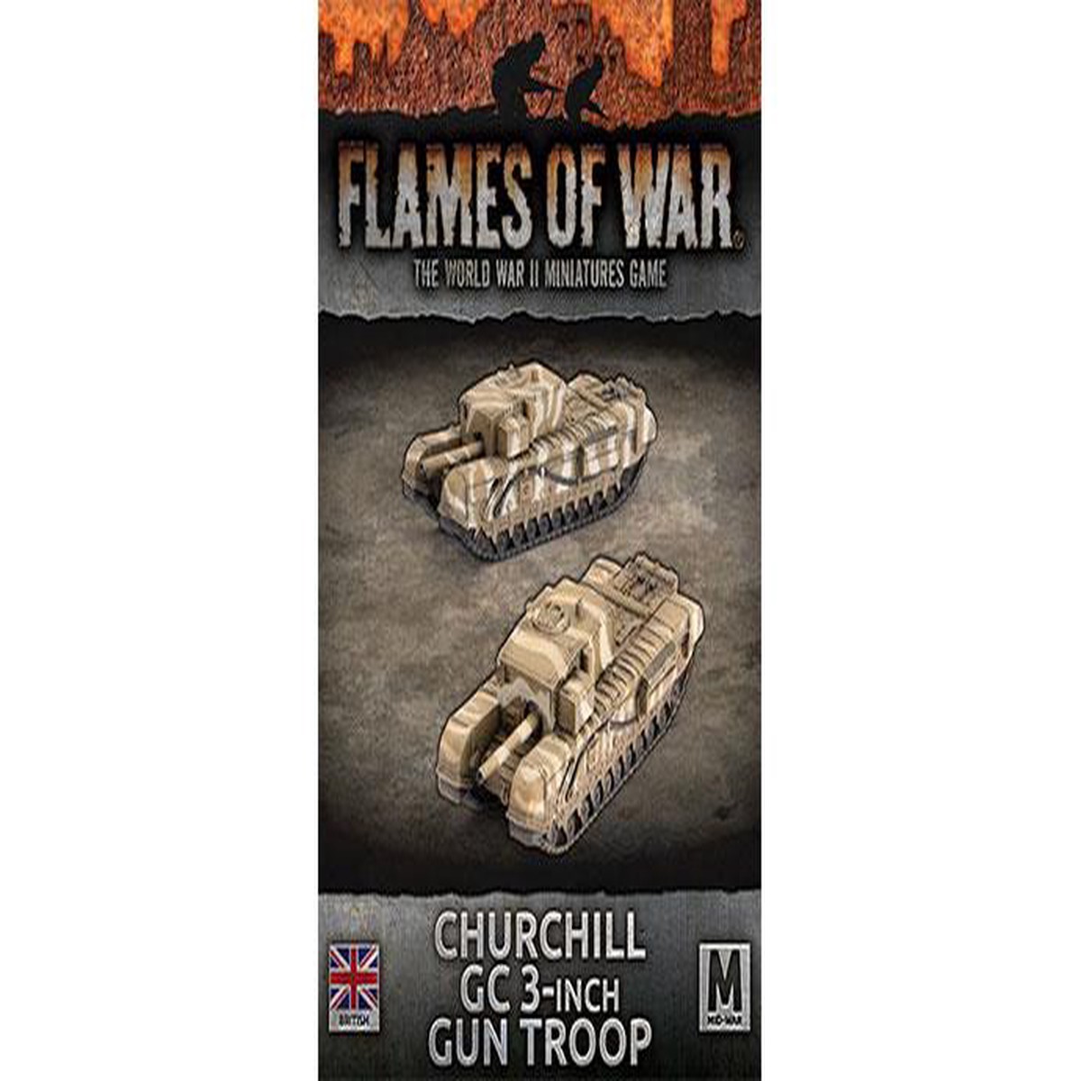 Flames Of War: Churchill Gun Carrier (3-inch) Gun Troop