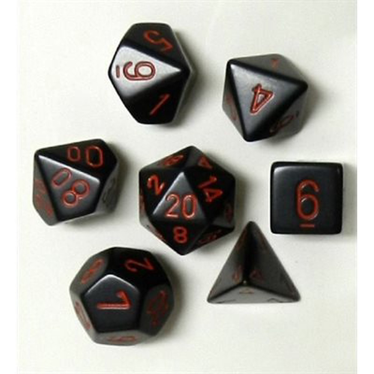 Opaque: 7Pc Black / Red