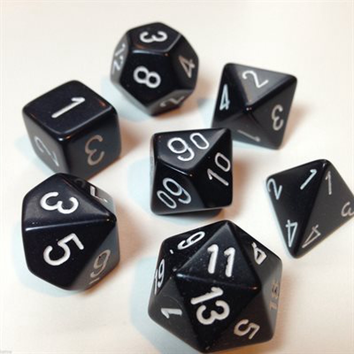 Opaque: 7Pc Black / White