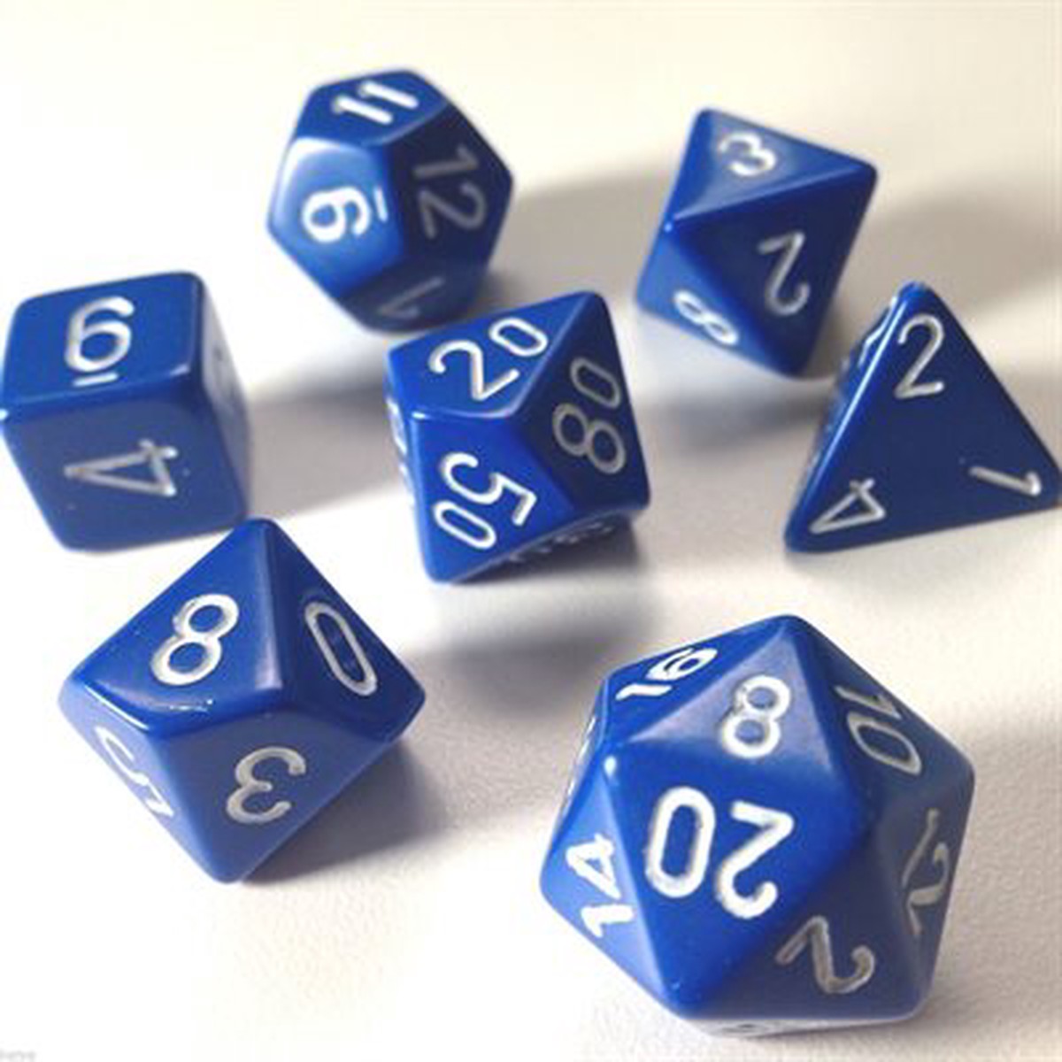 Opaque: 7Pc Blue / White