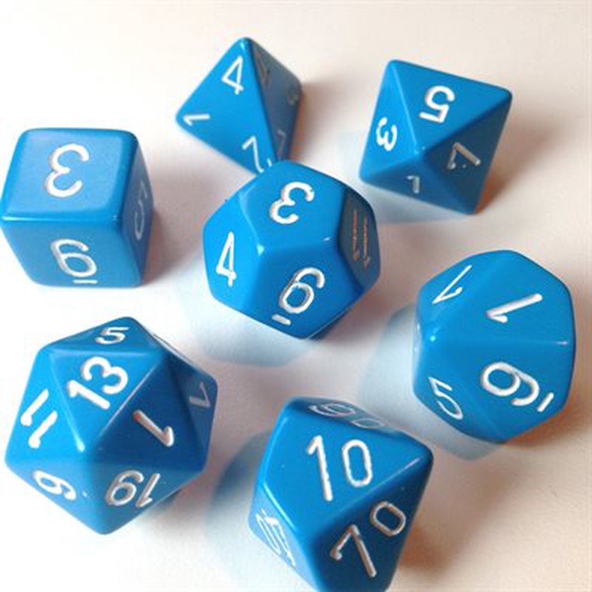Opaque: 7Pc Light Blue / White