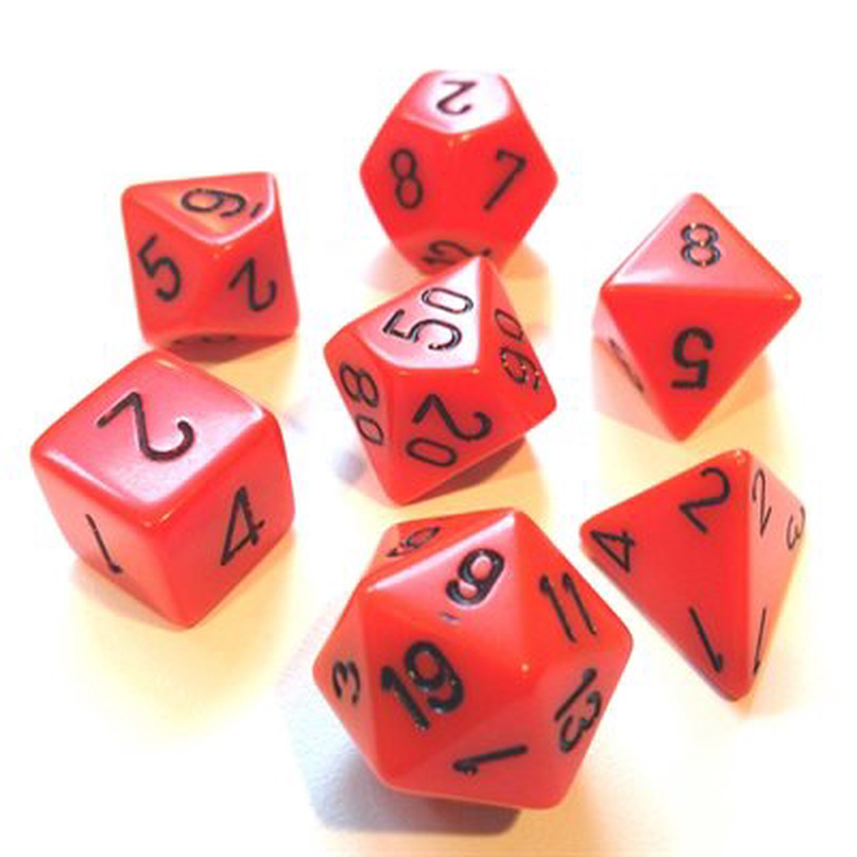 Opaque: 7Pc Orange / Black