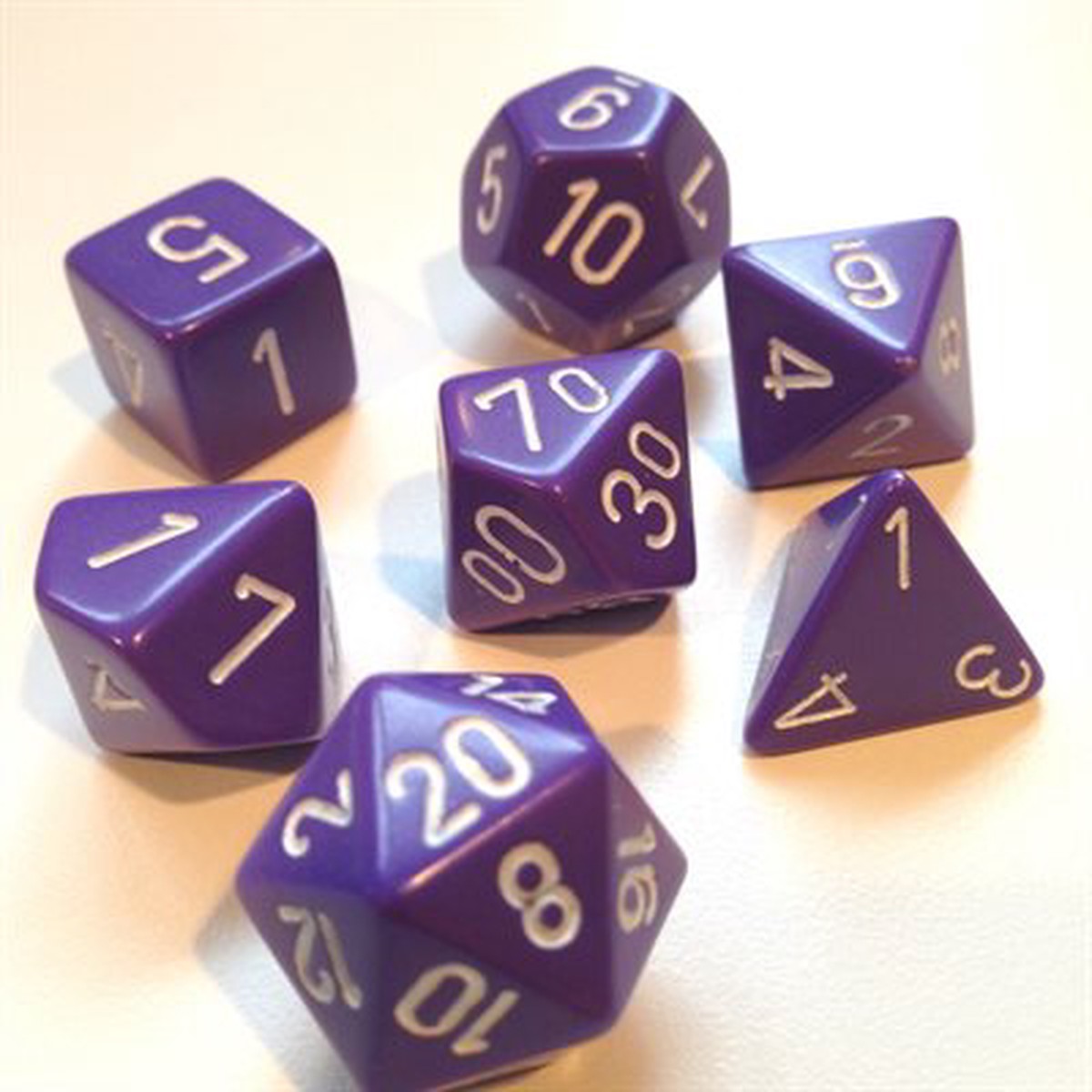 Opaque: 7Pc Purple / White