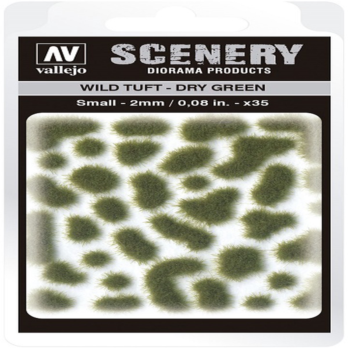Vallejo Scenery Small Wild Tuft Dry Green