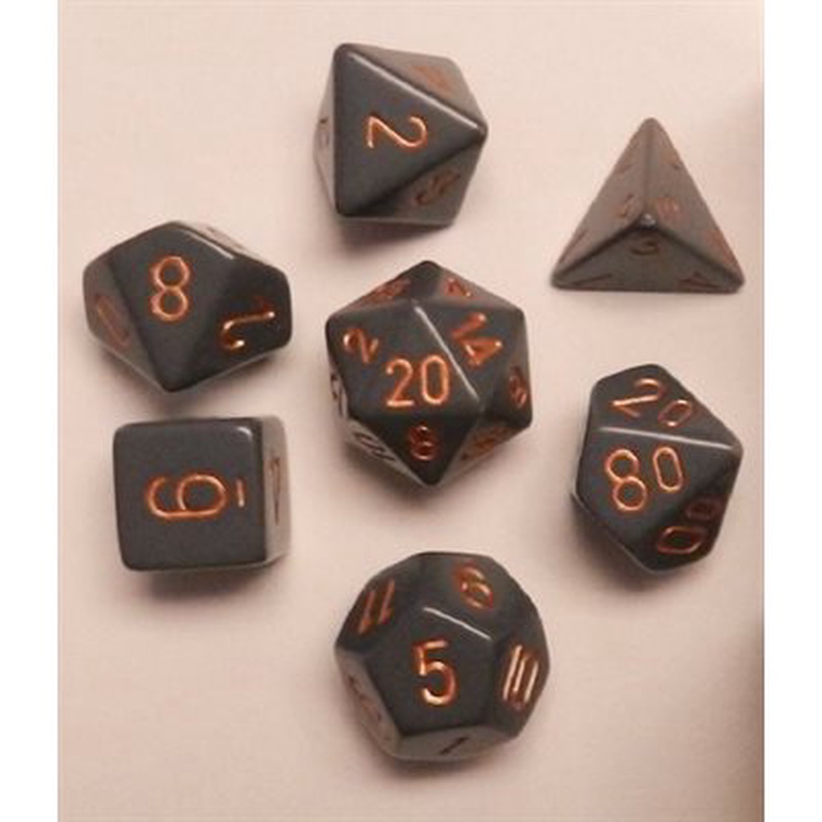 Opaque: 7Pc Dark Grey / Copper