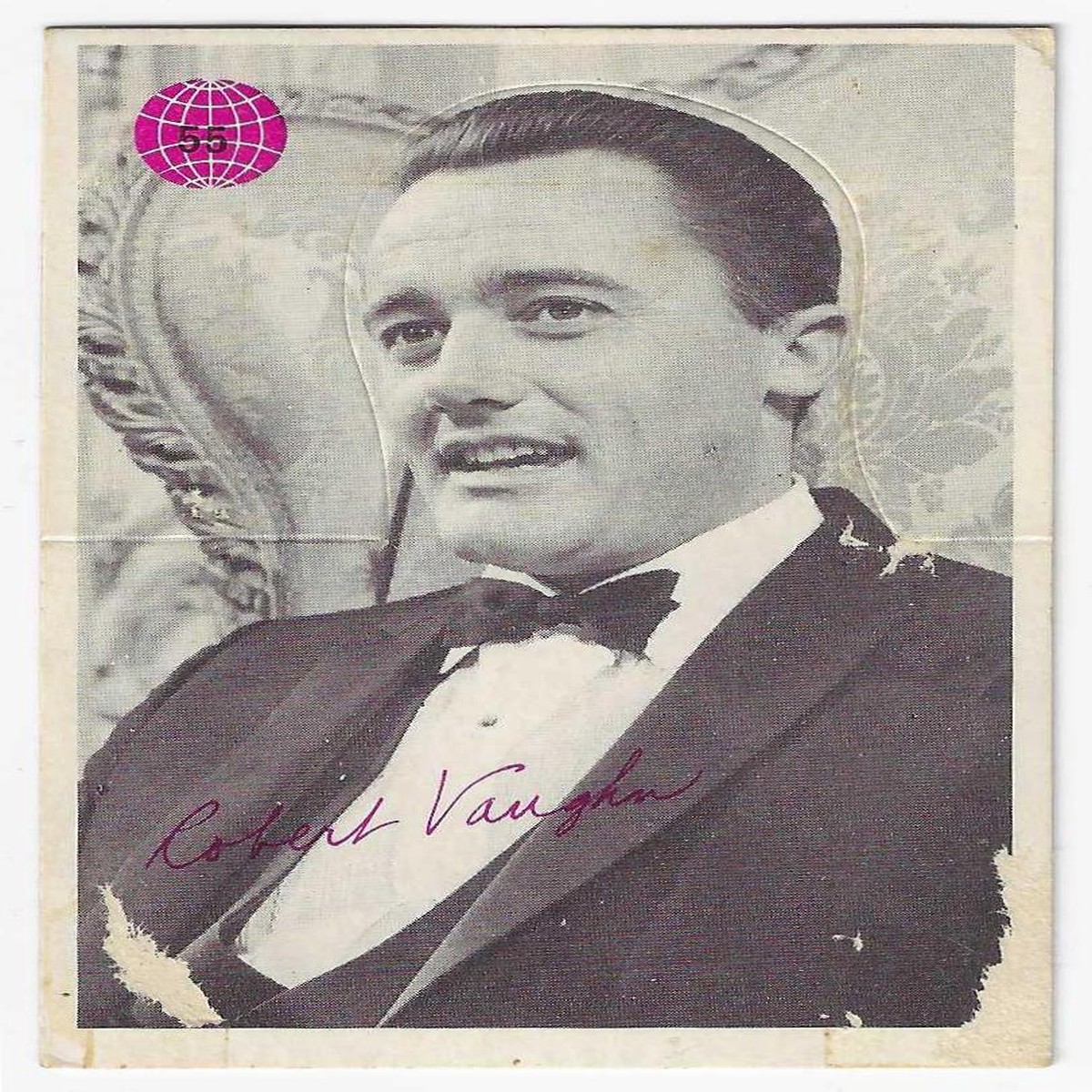 1967 Scanlens Man From U.N.C.L.E. (55) Robert Vaughan Die Cut