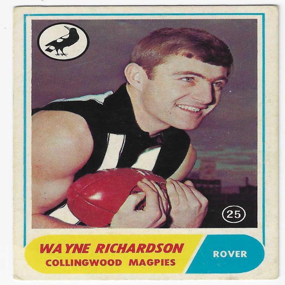 1969 Scanlens (25) Wayne Richardson Collingwood