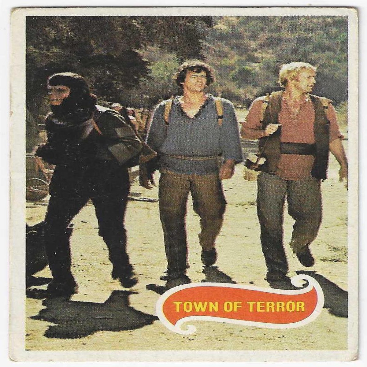 1975 Scanlens Planet of the Apes (7) Town Of Terror