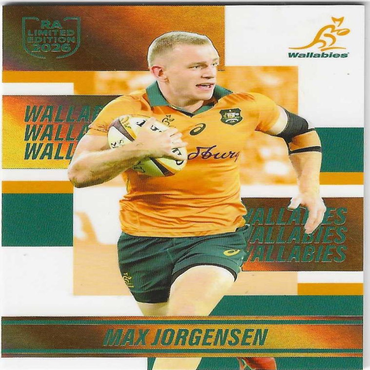 2026 Rugby Australia Wallabies Gold (WBG08) Max Jorgensen 13/40