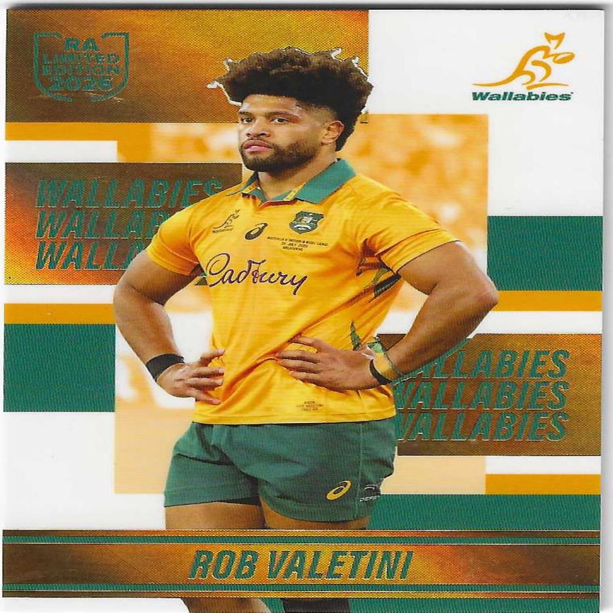 2026 Rugby Australia Wallabies Gold (WBG17) Rob Valetini 35/40