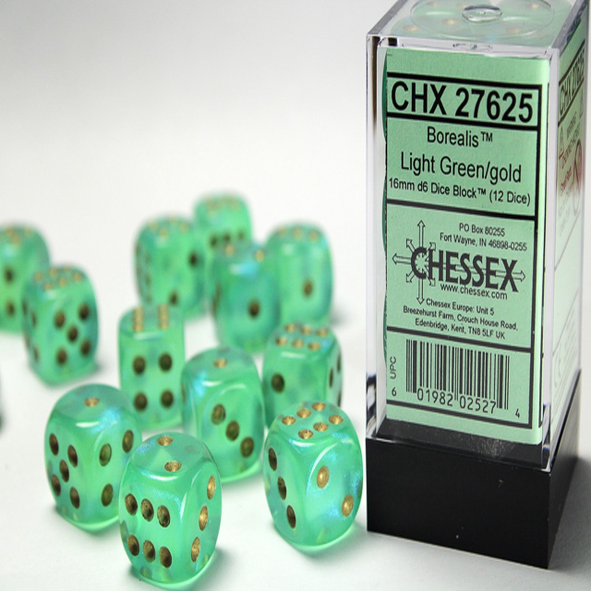 Borealis 12D6 Light Green/Gold 16MM