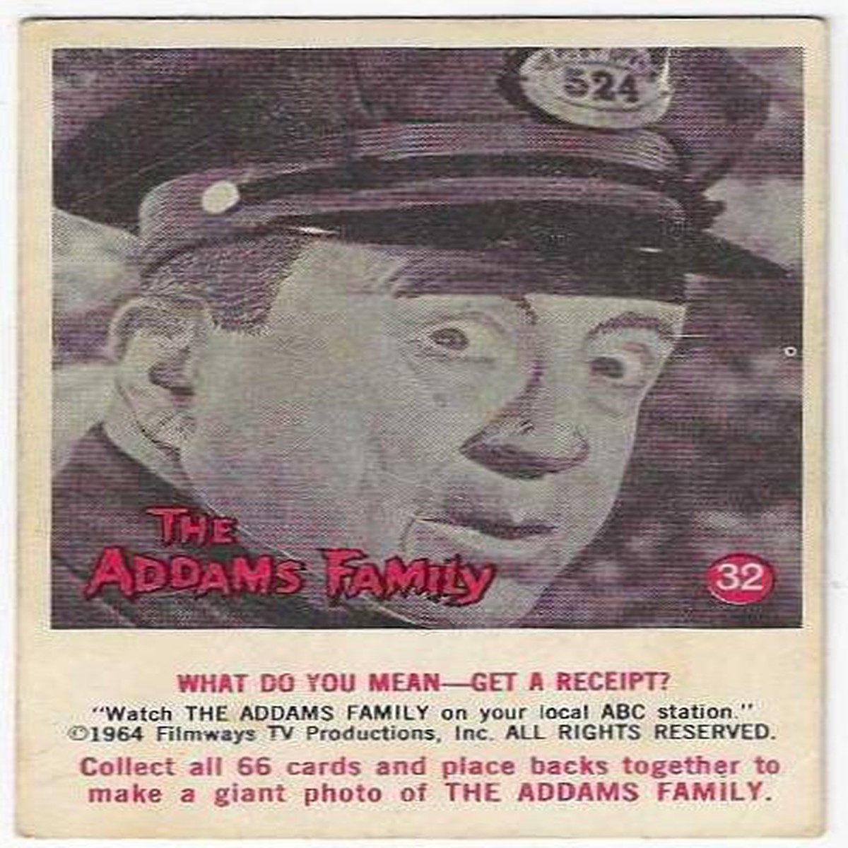 1964 Addams Family (32) What Do You Mean  Get A Receipt
