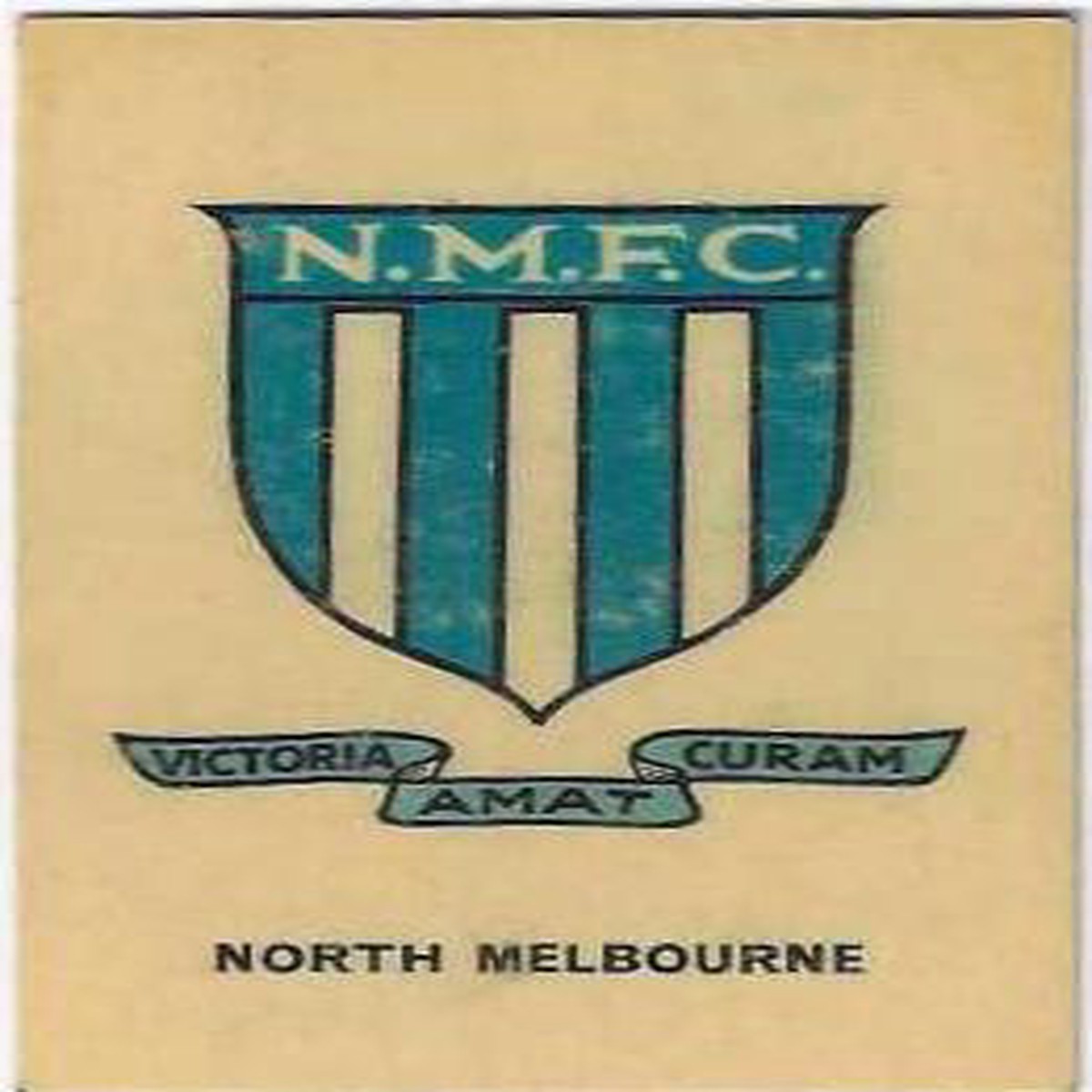 1968 Twisties Club Crest  North Melbourne (Reverse  You Will Receive)