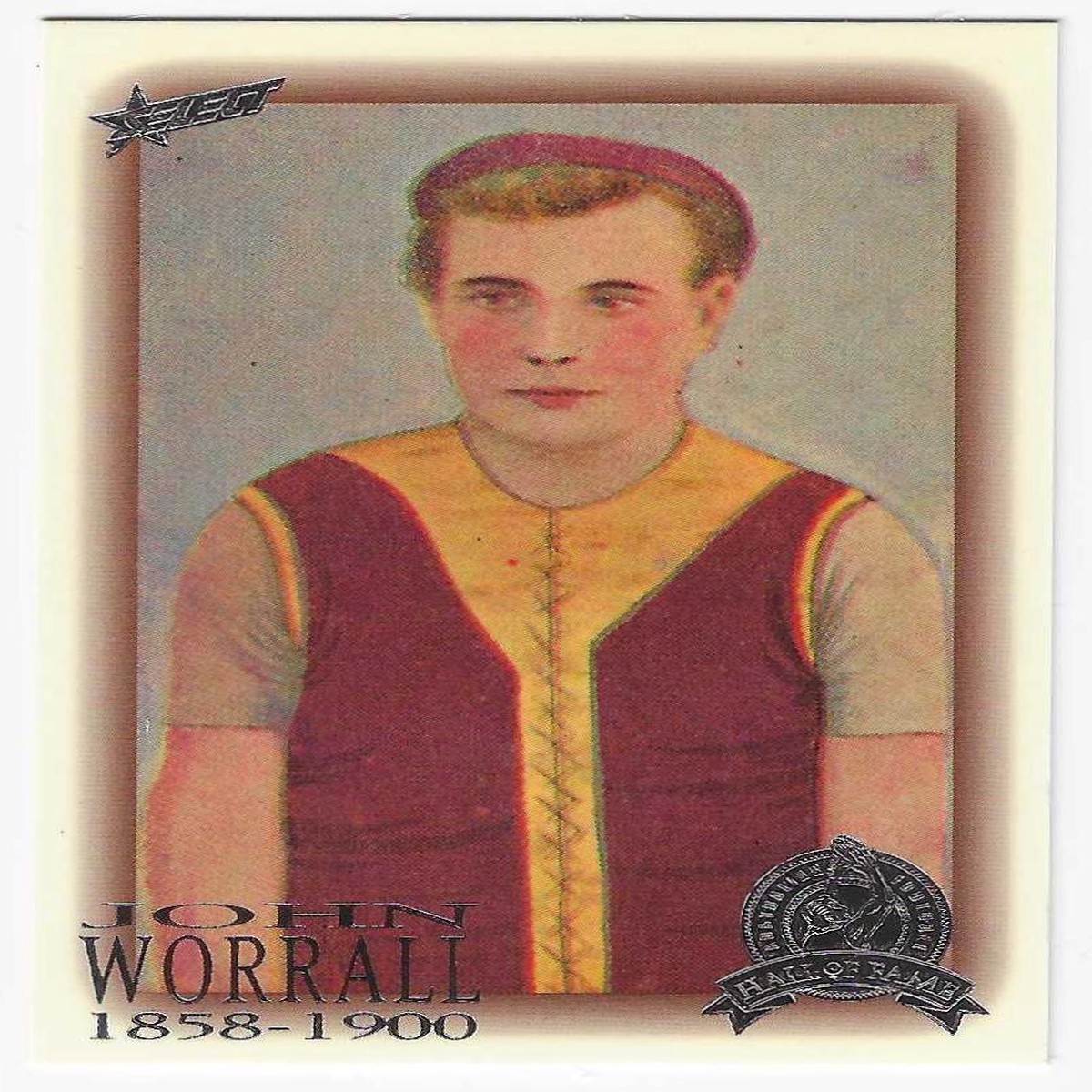 1996 Select Hall Of Fame Platinum (2) John Worrall Carlton / Essendon