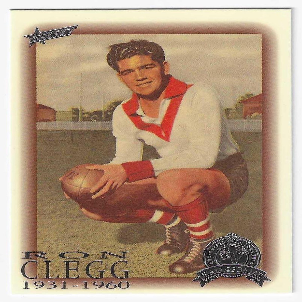 1996 Select Hall Of Fame Platinum (59) Ron Clegg South Melbourne