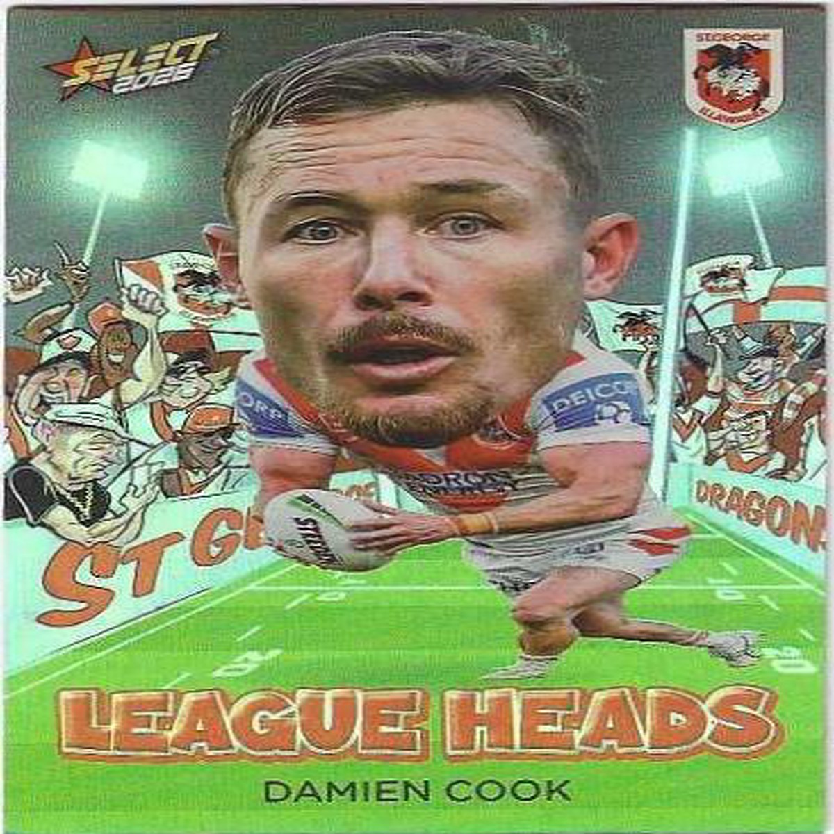 2026 Select Nrl League Heads (LH105) Damien Cook Dragons