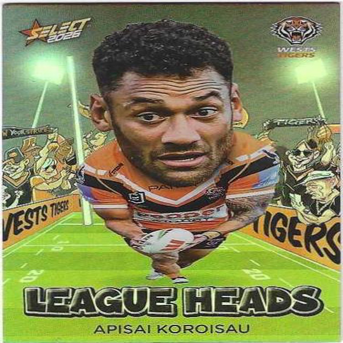 2026 Select Nrl League Heads (LH132) Apisai Koroisau Wests Tigers