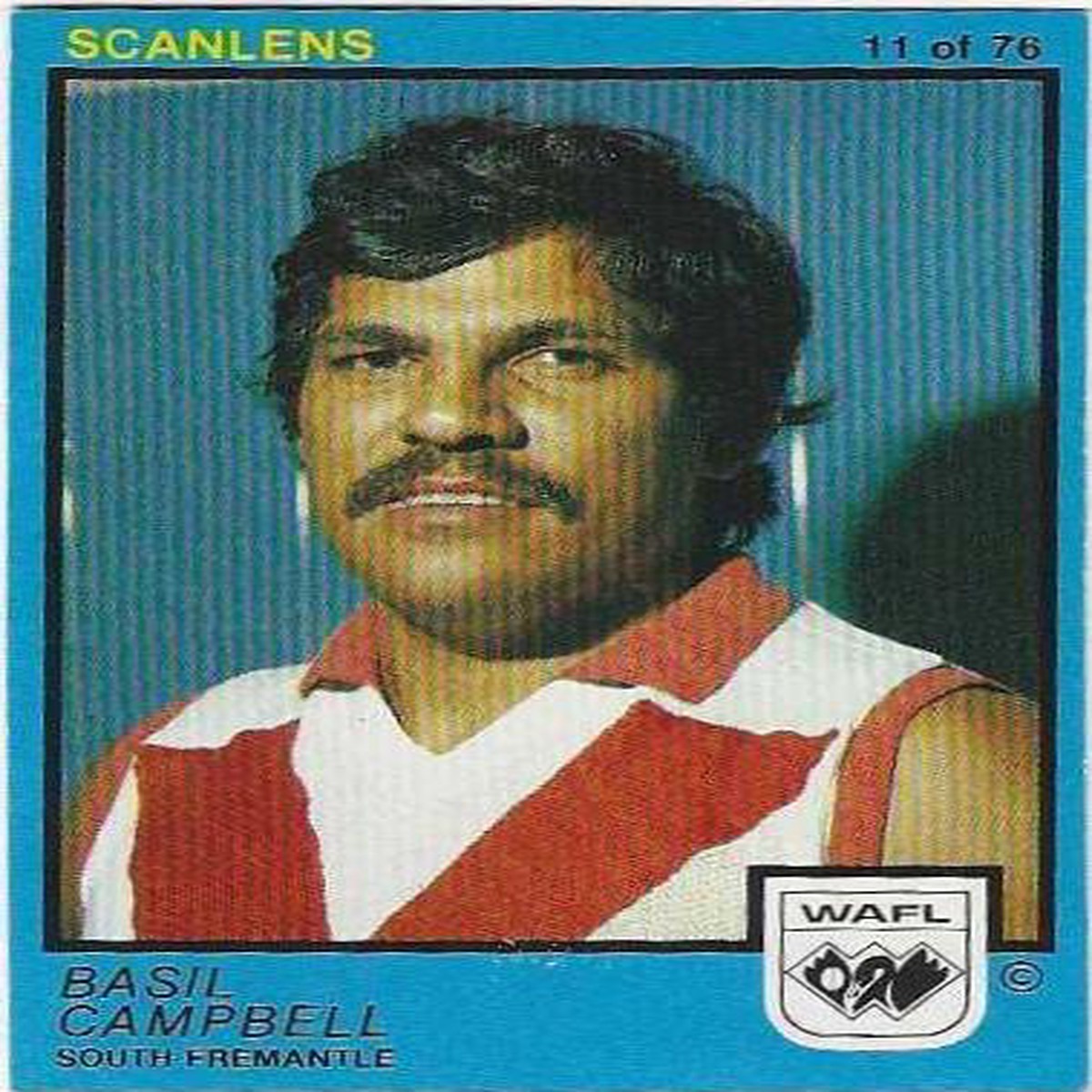 1982 WAFL Scanlens (11) Basil Campbell Souith Fremantle