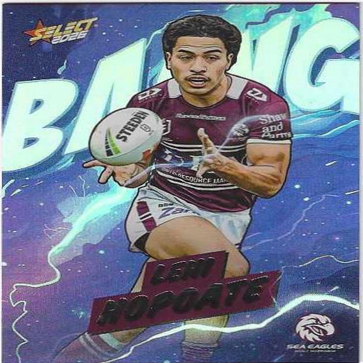 2026 Select Nrl Bang (B39) Lehi Hopoate Sea Eagles