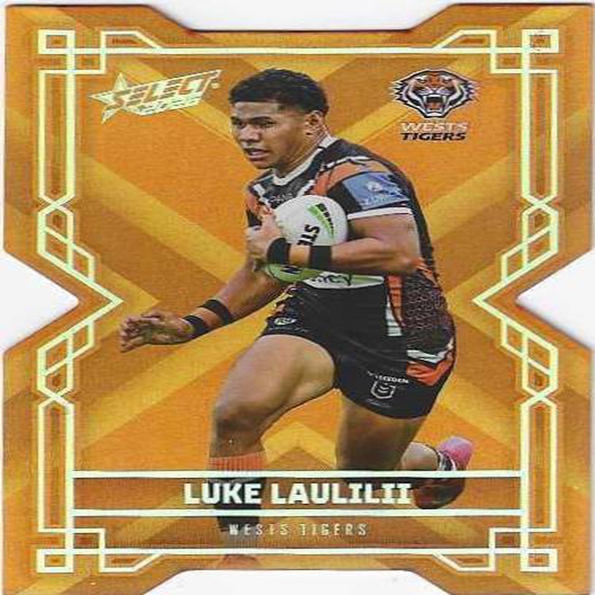 2026 Select Nrl Colours Die Cut (CD214) Luke Laulilii Wests Tigers