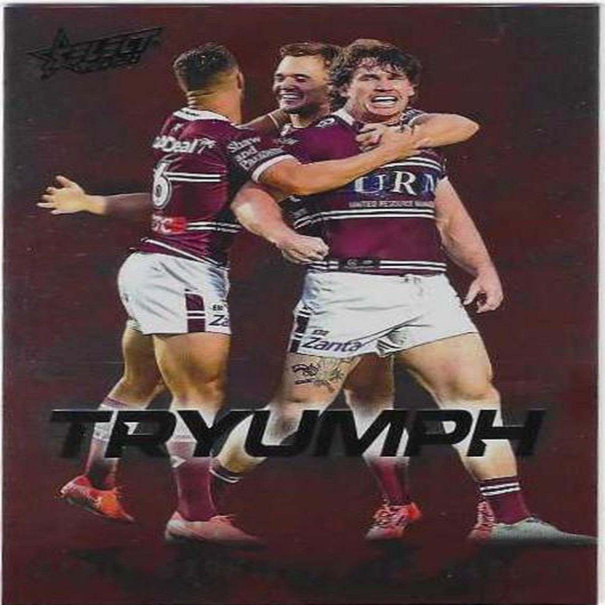 2026 Select Nrl Tryumph Red (TR41) Manly Warringah Sea Eagles Team