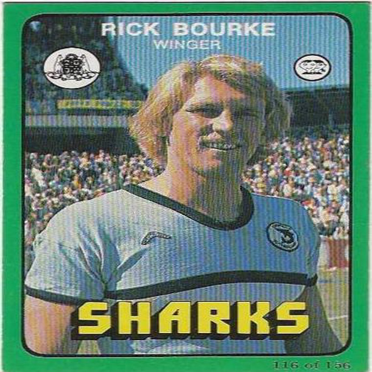 1978 Scanlens Rugby League (116) Rick Bourke Sharks
