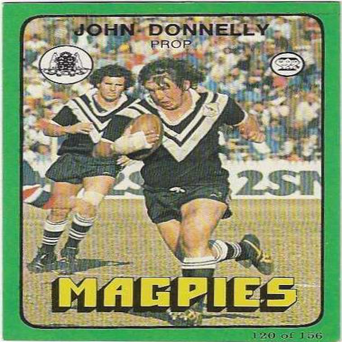 1978 Scanlens Rugby League (120) John Donnelly Magpies