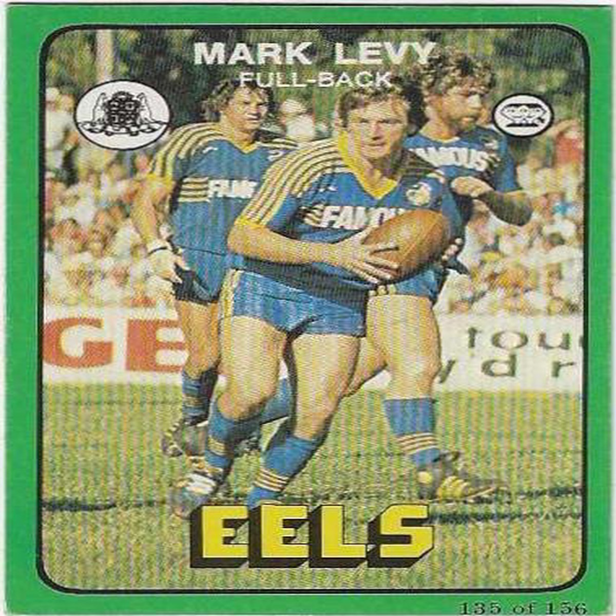 1978 Scanlens Rugby League (135) Mark Levy Eels