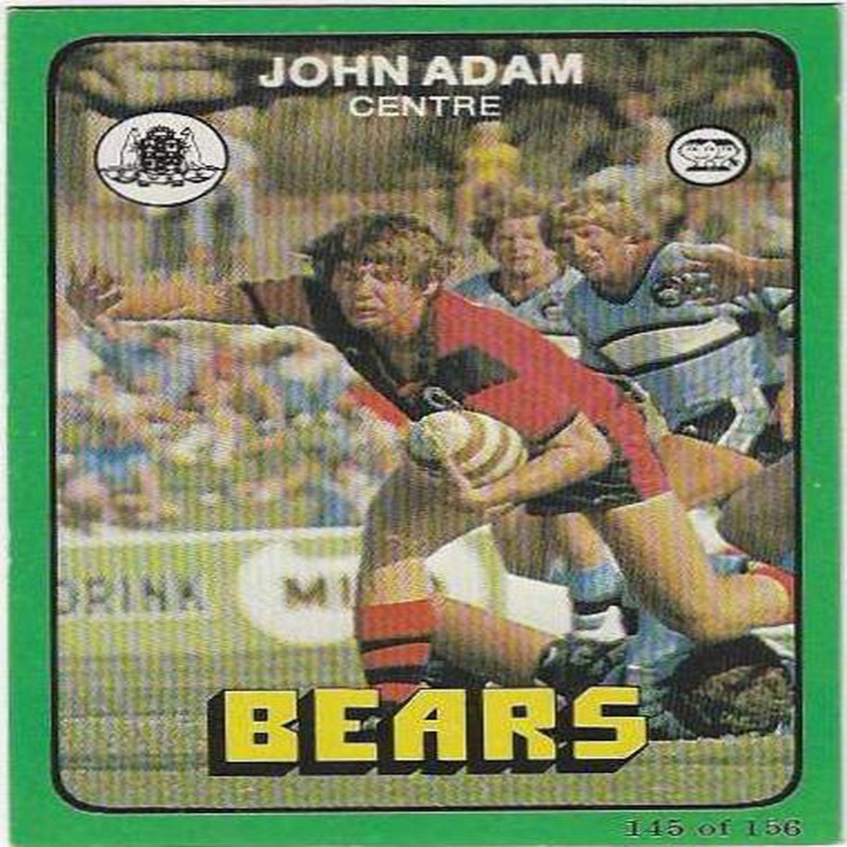 1978 Scanlens Rugby League (145) John Adam Bears