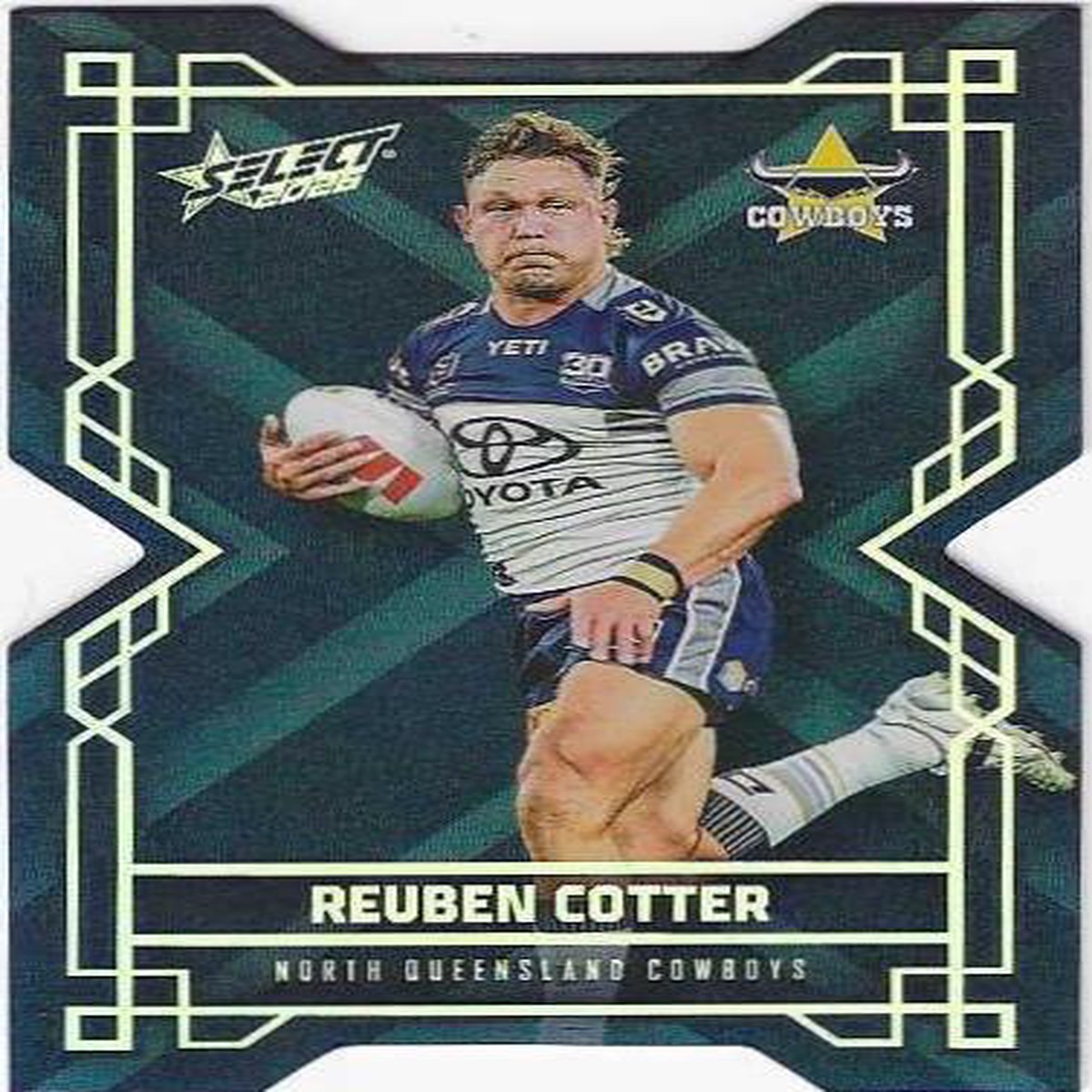 2026 Select Nrl Colours Die Cut (CD120) Reuben Cotter Cowboys