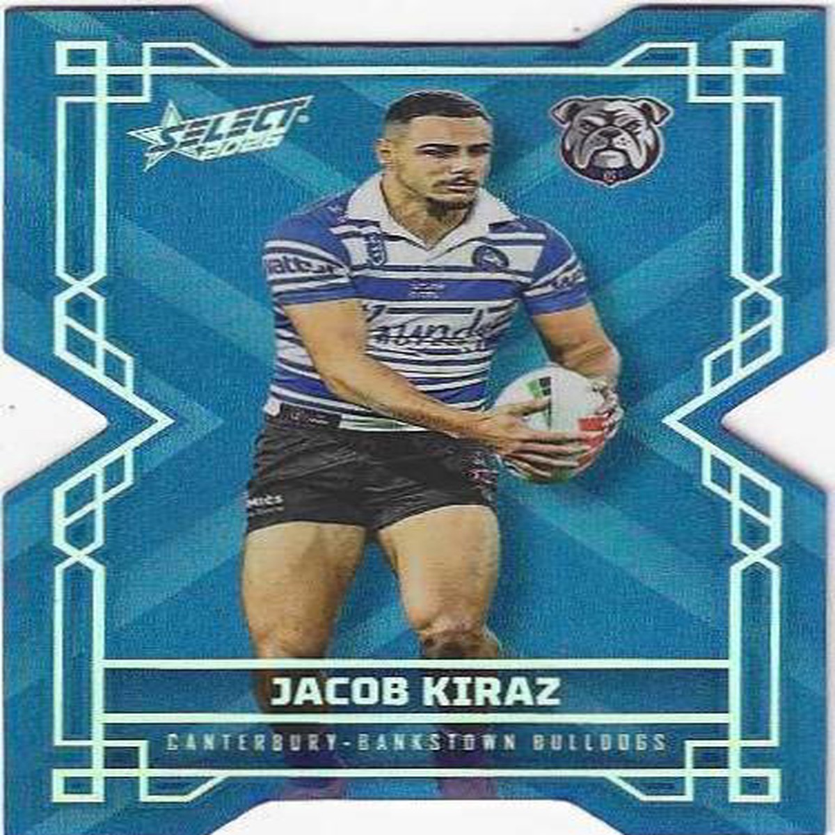 2026 Select Nrl Colours Die Cut (CD33) Jacob Kiraz Bulldogs