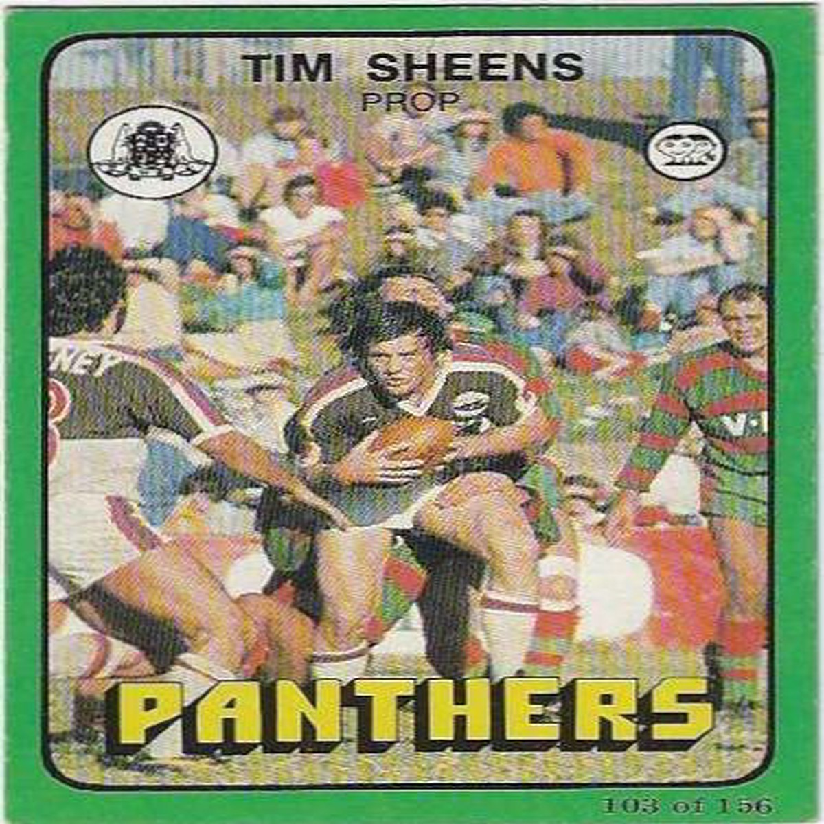 1978 Scanlens Rugby League (103) Tim Sheens Panthers