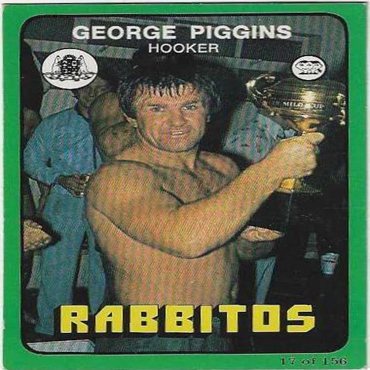1978 Scanlens Rugby League (17) Geroge Piggins Rabbitos