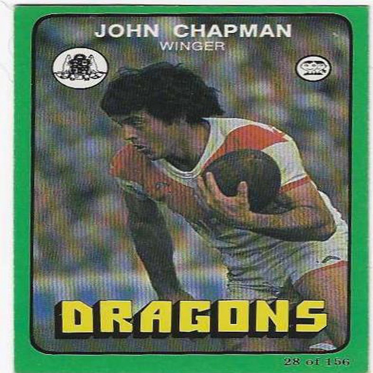 1978 Scanlens Rugby League (28) John Chapman Dragons