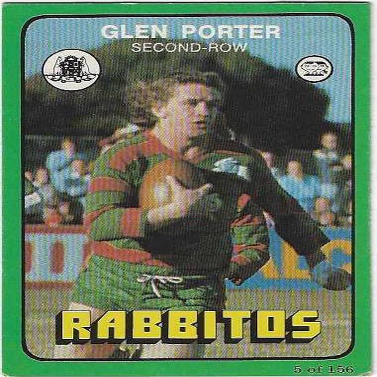 1978 Scanlens Rugby League (5) Glen Porter Rabbitos