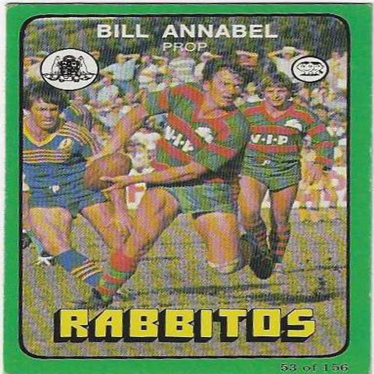 1978 Scanlens Rugby League (53) Bill Annabel Rabbitos