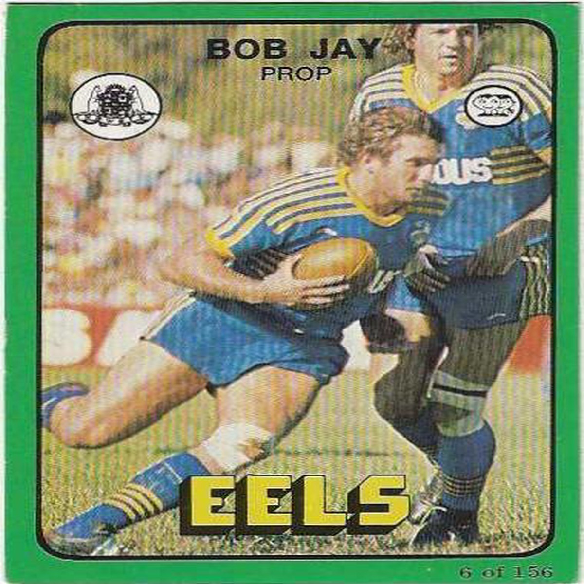 1978 Scanlens Rugby League (6) Bob Jay Eels