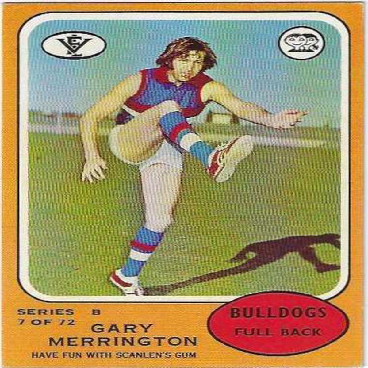 1973 B VFL Scanlens (7) Gary Merrington Footscray