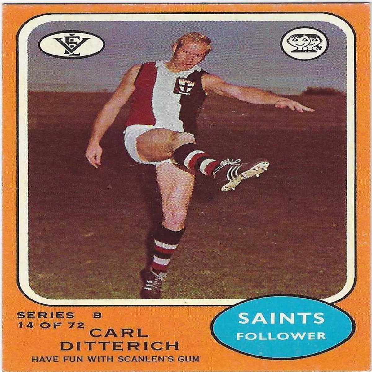 1973 B VFL Scanlens (14) Carl Ditterich St. Kilda