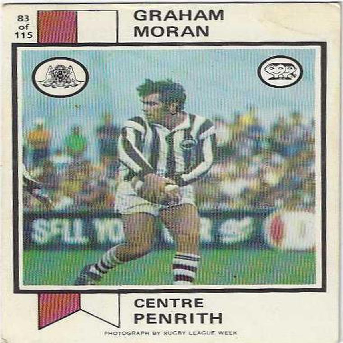 1974 Scanlens Rugby League (83) Graham Moran Penrith