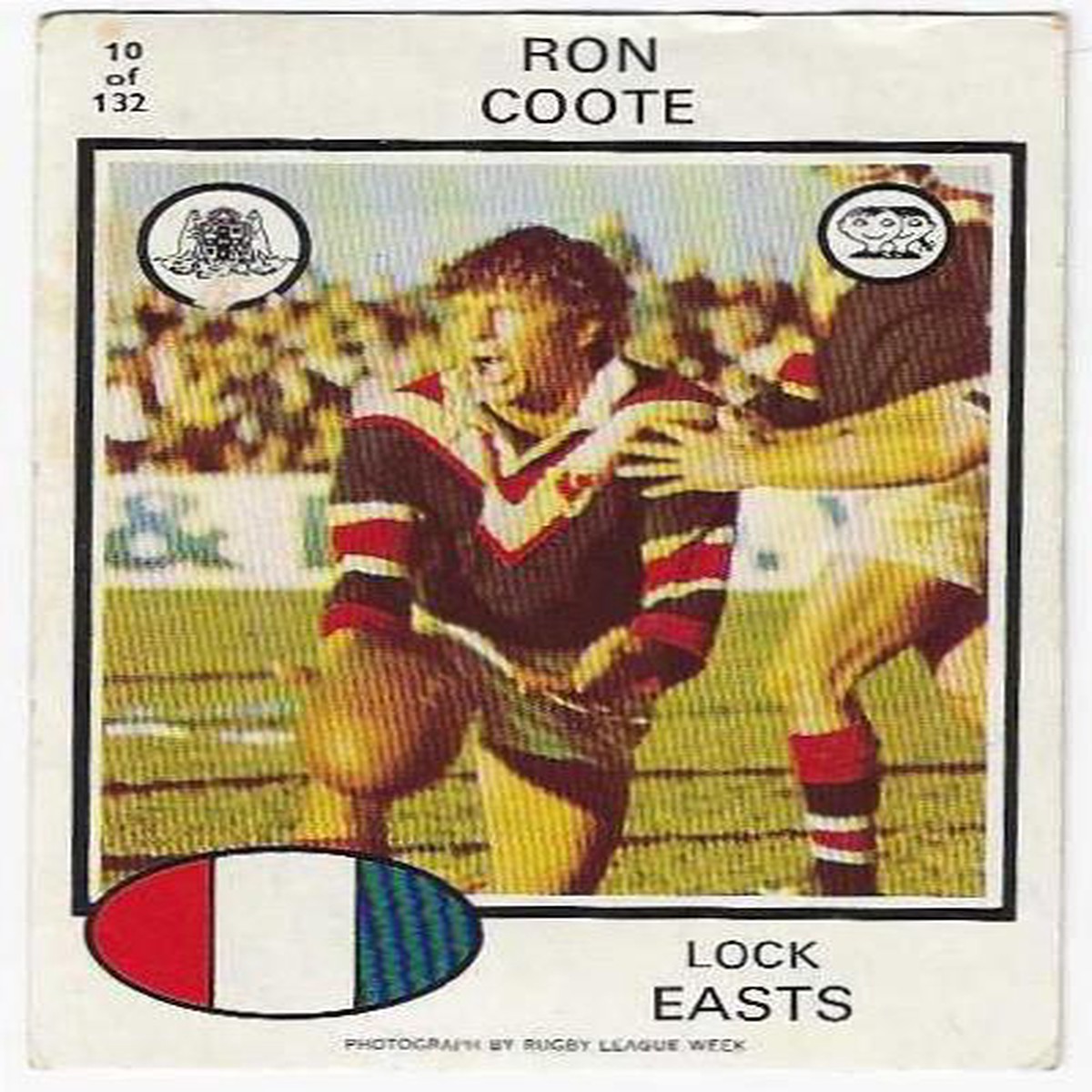 1975 Scanlens Rugby League (10) Ron Coote Easts